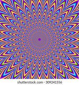 Abstract colorful  background (optical expansion illusion)