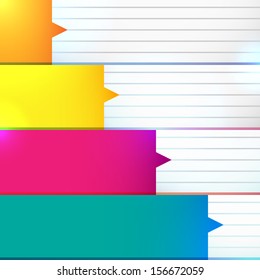 Abstract colorful background for organizer