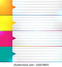 Abstract colorful background for organizer, planner, datebook, diary, daily log