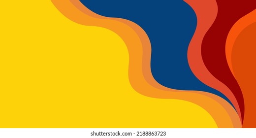 Abstract colorful background papercut style