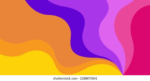 Abstract colorful background papercut style