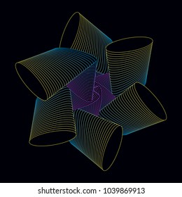 Abstract colorful background, pattern, fractal