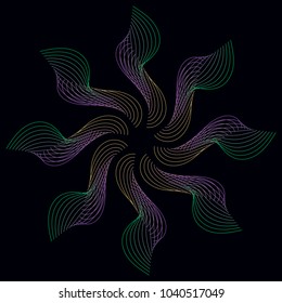 Abstract colorful background, pattern, fractal