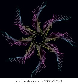 Abstract colorful background, pattern, fractal