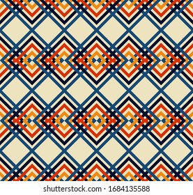 Abstracto. color de fondo, sin fisuras retro 70. diseño para almohadas, imprenta, moda, ropa, tela, envoltura de regalo. Vector.