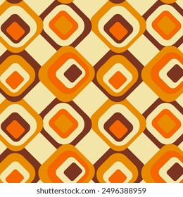 Abstract . colorful background pattern seamless retro 70s. Vector.