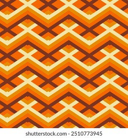 Abstractas. patrón de fondo colorido sin fisuras retro años 70. Vector.