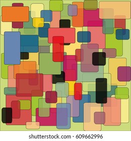 Abstract colorful background pattern of squares