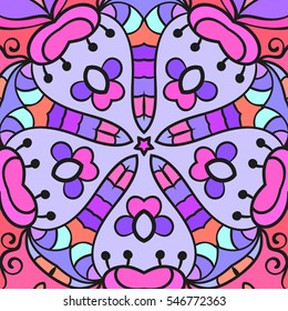 Abstract colorful background, Pentagon ornamental texture