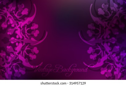 Abstract colorful background with pink floral