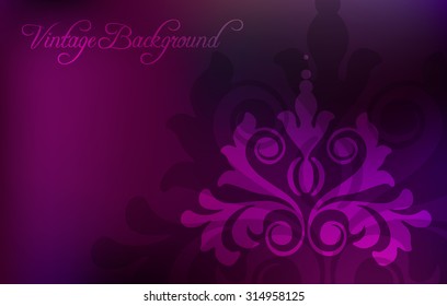 Abstract colorful background with pink floral