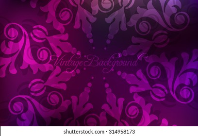Abstract colorful background with pink floral