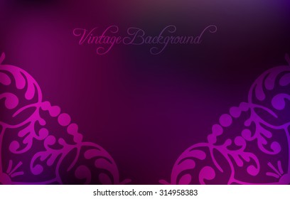 Abstract colorful background with pink floral