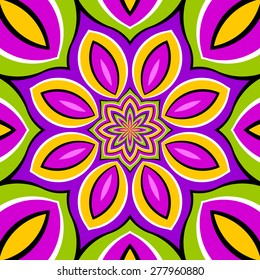 Abstract colorful background with pink flower (motion illusion)