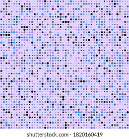 Abstract Colorful Background. Pixel Art. Digital Pattern with Color Dots. Vector Texture. Halftone Background. Retrofuturistic Square Pattern.