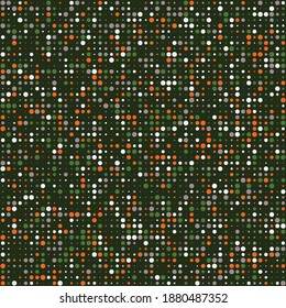 Abstract Colorful Background. Pixel Art. Retrofuturistic Square Pattern. Vector Texture. Halftone Background. Digital Pattern with Color Dots.