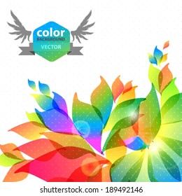Abstract colorful background with place for text, VECTOR