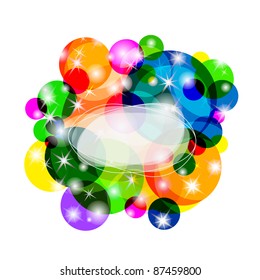 Abstract colorful background with place for text. Vector eps10.