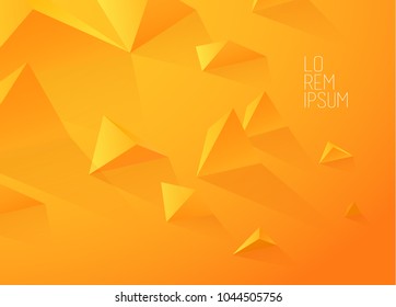 Abstract colorful background with polygonal triangles and shadows.