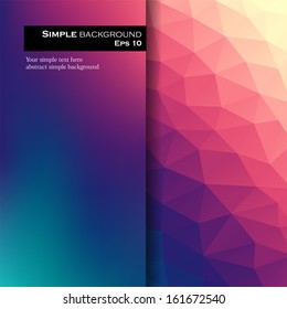 abstract colorful background and polygonal triangles 