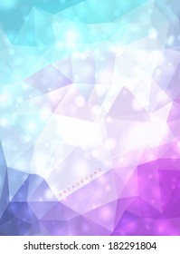 Abstract colorful background with polygons.