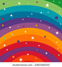 Abstract colorful background in Pride Month LGBTQ+ concept vector