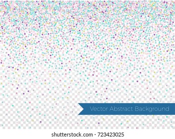 Abstract colorful background with rainbow dots.