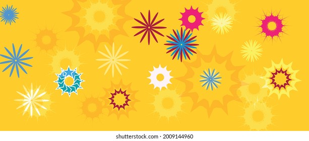 Abstract colorful background with random geometric triangle pattern