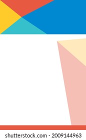 Resumen de fondo colorido con un patrón de triángulo geométrico aleatorio