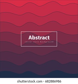Abstract colorful background. Red and dark blue waves pattern. 