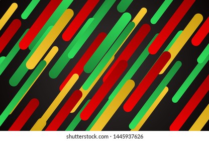 Abstract colorful background with rounded line pattern composition. Contrast color yellow, green, red for use element modern cover, banner, brochure, poster, advertising