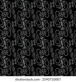 Abstract colorful background. Seamless neutral pattern with abstract ornaments. Vector illustration.