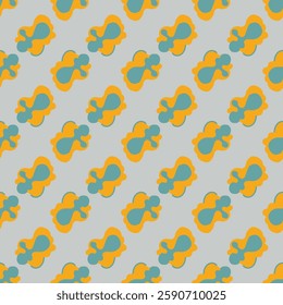 Abstract colorful background. Seamless neutral pattern with abstract ornaments. Vector illustration.