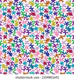 Abstract colorful background seamless pattern for fabric, textile,  invitation card.