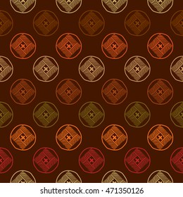 Abstract colorful background. Seamless pattern. Graphical. Warm colors. 