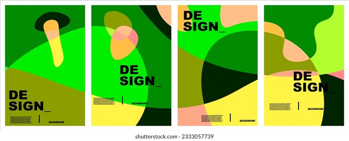 abstract colorful background set for banner, poster, template, flyer, brochure, design, etc