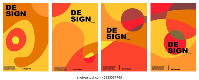 abstract colorful background set for banner, poster, template, flyer, brochure, design, etc