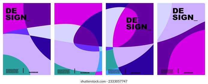 abstract colorful background set for banner, poster, template, flyer, brochure, design, etc