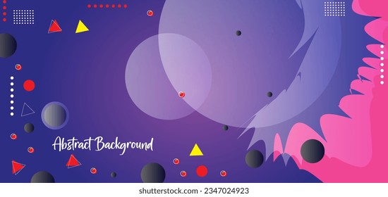 Abstract colorful background with shapes and geometric elements. Vector illustration for your design.