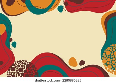 Abstract colorful background with shapes and lines. Vector illustration 
