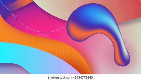 Abstrakter bunter Hintergrund mit Formen Vektor-Design in eps 10