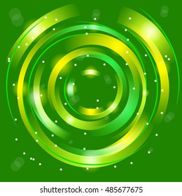 Abstract colorful background, Shining circle tunnel. Elegant modern geometric wallpaper. Vector illustration. 