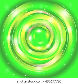 Abstract colorful background, Shining circle tunnel. Elegant modern geometric wallpaper. Vector illustration. 