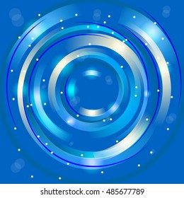Abstract colorful background, Shining circle tunnel. Elegant modern geometric wallpaper. Vector illustration. 