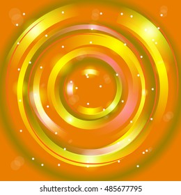 Abstract colorful background, Shining circle tunnel. Elegant modern geometric wallpaper. Vector illustration. 
