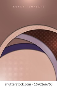 Abstract colorful background of shiny smooth wavy lines and curved shapes. Template for a business project. Vector illustration for your design.