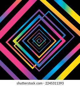 Resumen de fondo colorido. Formas simples con degradados de moda