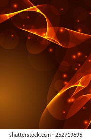 Abstract colorful background smoke wave. Vector