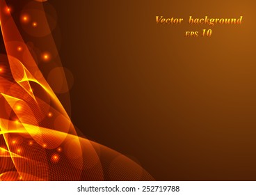 Abstract colorful background smoke wave. Vector