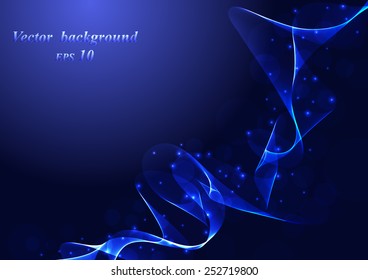 Abstract colorful background smoke wave. Vector